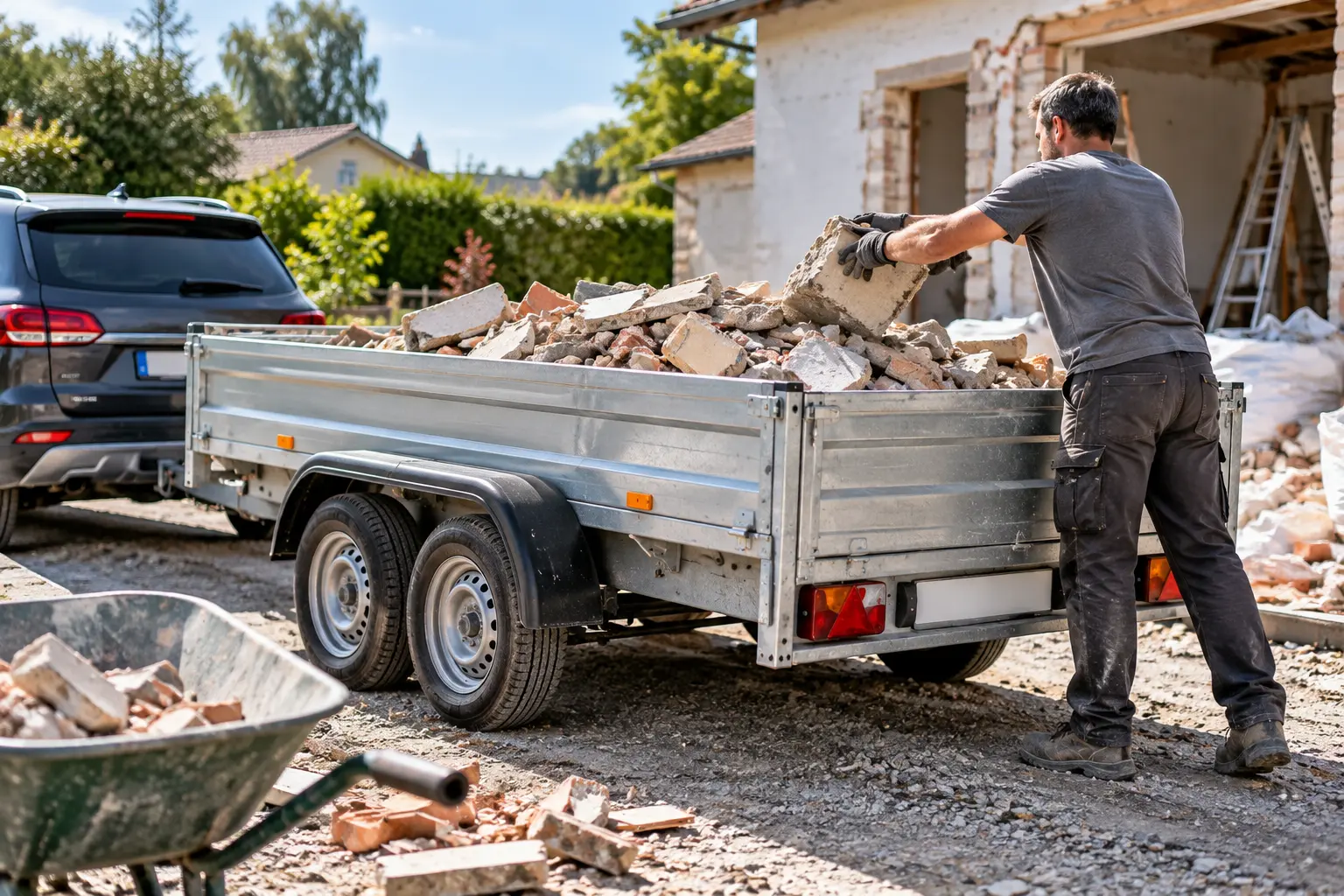 Déchets de chantier et gravats : comment organiser leur transport après des travaux ?