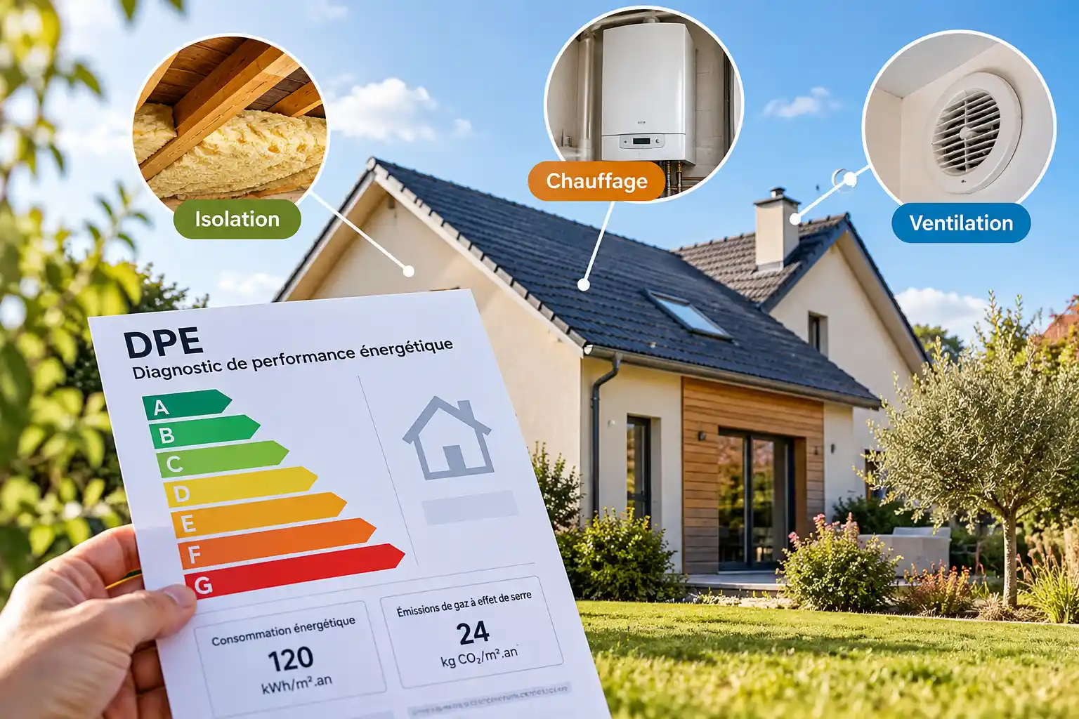 Isolation, chauffage, ventilation : quels éléments influencent le DPE d’une maison ?